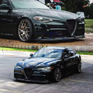 Giulia Sport VELOCE Labio separador delantero de fibra de carbono para Alfa Romeo 2017-2021 - Product Image 5