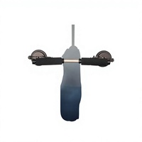 Rouleau de kayak en aluminium Ican R02 et système d'assistance au chargement pour le transport sur le toit d'un SUV avec ventouses