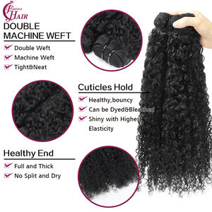 Extensiones de Cabello Humano Rizado Pixie 2026, 100% Cabello Humano, Trama Súper Doble - Product Image 2