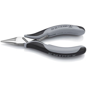 Alicates Electrónicos ESDSB ESD de 35 22 115 con Mangos Multicomponentes de 115 mm, Hechos en Alemania - Product Image 1