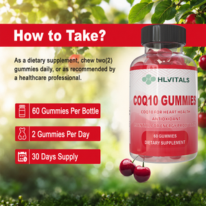 Gummies CoQ10 OEM ODM 100mg à absorption ultra-élevée, compléments délicieux pour adolescents, favorisent la santé cardiaque - Product Image 6