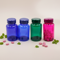 Flacons à pilules multi-usages, flacons à médicaments en plastique vides avec bouchons à vis pour pilules, capsules, vitamines
