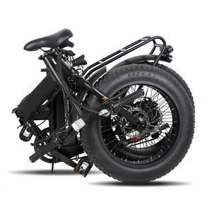 Bicicletas eléctricas plegables al por mayor ciclo <span class=keywords><strong>plegable</strong></span> 20 pulgadas 500W 1000W 48V batería e bicicletas motorizadas <span class=keywords><strong>bicicleta</strong></span> de neumáticos gruesos - Product Image 5