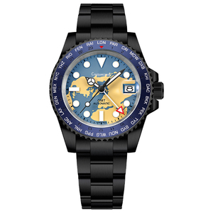 Reloj Mecánico Automático GMT para Hombre, Resistente al Agua, Luminoso - Product Image 4