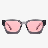 Lunettes de soleil polarisées en acétate épais haut de gamme à la mode de luxe avec logo en métal personnalisé pour hommes femmes