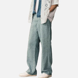 جينز رجالي كاجوال بنمط الشارع بتصميم منقط وقماش ناعم، متوفر بالجملة بكميات قليلة - Product Image 4