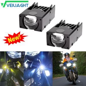 Nouvelles Phares Universelles Bi-LED <span class=keywords><strong>à</strong></span> Lentille de Projecteur pour Moto, Feux de Conduite, Feux de Travail, Feux Antibrouillard, Remplacement d'Ampoules - Product Image 3