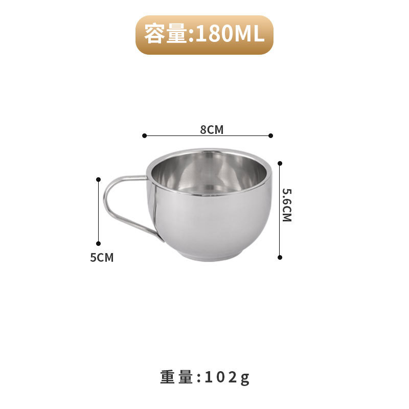 Taza milanesa de 180 ml con asa.