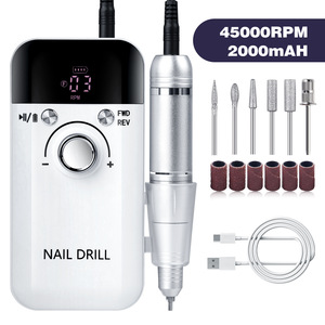 Nouvelle perceuse à ongles électrique <span class=keywords><strong>professionnelle</strong></span> transfrontalière V1, 45000 tr/min, rechargeable USB, portable, modèle Qt0681 - Product Image 6