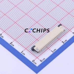 FPC-1.0AX-20PWBH25 FFC/FPC Connector SMD,P=1mm Connector Drawer Type Bottom Contact 20P 1mm - Product Image 2