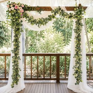 Guirnalda de eucalipto artificial Xinyuan para decoración de arcos de boda, guirnalda de follaje plástico para telón de fondo de ceremonias al aire libre - Product Image 1