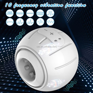 Alat Masturbasi Pria SacKnove Squeeze Trainer 10 Frekuensi Getar Sentuhan Nyata Masturbator untuk Pria Dewasa Mainan Seks - Product Image 2