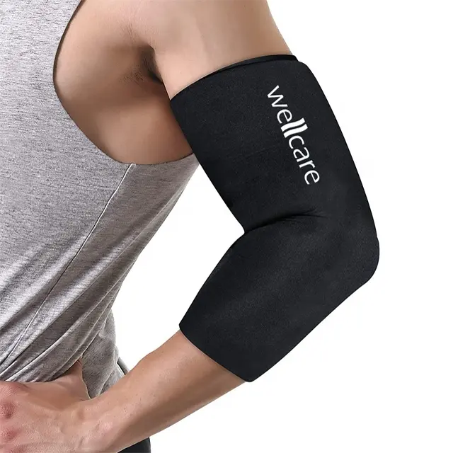 Cooling gel sleeve for arm elbow knee leg pain relief ice pack reusable cold therapy