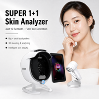 Pemindaian Wajah Profesional Tes Kulit 3D 36 Juta Piksel HD Pemindai Kulit Wajah dan Kulit Kepala Peralatan Analisa Kulit