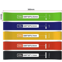 Bandes de résistance en latex personnalisées, bandes élastiques en boucle, bandes d'exercice imperméables, antidérapantes, portables pour l'entraînement physique