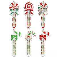 MM Lot de 6 supports à argent en bois pour Noël, décorations amusantes pour cadeaux en espèces, pour sapin de Noël, cadeaux de fête, cadeaux de fin d'année, vente en gros