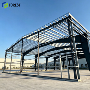 Entrepôt commercial modulaire préfabriqué en acier de qualité industrielle à portée libre pour le stockage de marchandises - Product Image 1