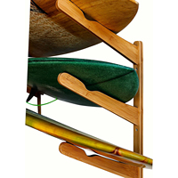 Support mural pour planche de surf en bois pour planches de surf, snowboards, skateboards, kiteboards et wakeboards, support d'affichage pour planche de surf à trois niveaux
