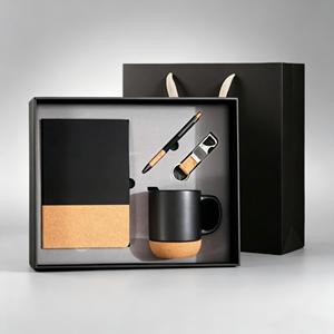 Boce personalizó un set de regalo creativo para oficina y reuniones con cuaderno de negocios A5 y taza. - Product Image 1