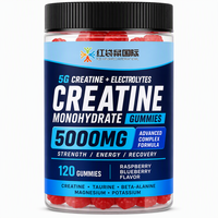 Permen Creatine Monohydrate 5000mg OEM ODM Formula Kustom Label Pribadi Produsen Suplemen Pabrik Langsung Grosir Massal