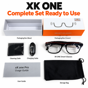 Gafas Inteligentes XK One Pro con IA, Cámara de 1MP, BT 5.4, Asistente de Voz, Traducción, Reconocimiento de Objetos, 260mAh, 37.5g, CE, ROHS, ID, PPE, OEM - Product Image 3
