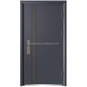 定制尺寸防盗钢外门现代设计防火 & 公寓入口认证手动开启 - Product Image 1