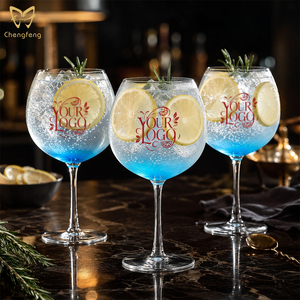 Grand verre à <span class=keywords><strong>vin</strong></span> fait à la main Paunch Bourgogne verre, cocktail/<span class=keywords><strong>vin</strong></span> rouge/verre tonique verre à gin avec logo personnalisé - Product Image 6