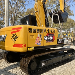 Excavadora hidráulica usada Sany 135 Excavadora de segunda mano 13 toneladas Excavadora Sany SY135C Excavadora pequeña de 13 toneladas Excavadora usada - Product Image 4