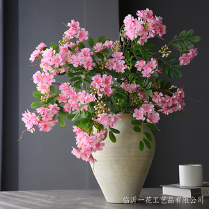 Fleur artificielle Yihua Floral Art Michelia Champaca rose en soie, décoration d'intérieur, style moderne et simple, arrangement en vase - Product Image 3