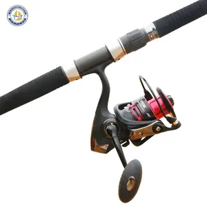 Fuji conjunto de vara de pesca, conjunto de vara de pesca com carretel giratório, leve, 1.76m e ryobi smap