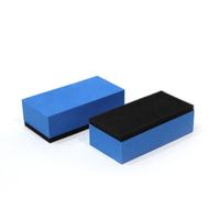 Éponge applicatrice de revêtement céramique double couche pour voiture, tampon applicateur de cire automobile en mousse EVA colorée pour le detailing