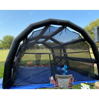 Cage de frappe de baseball gonflable hermétique de 20 pieds avec filet de frappe détachable, cage de frappe professionnelle personnalisée