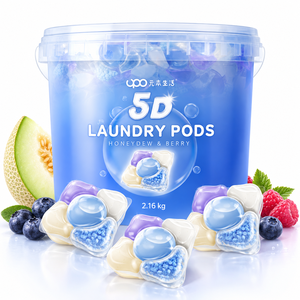 UPO Lifestyle Capsules de lessive 5D parfum Melon et Baies, 180 unités/2,16 kg, pour machine automatique, nettoyage en profondeur - Product Image 1