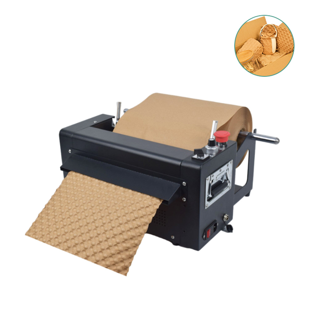 New Eco-friendly 100% Recyclable Automatic Making Pad Cushion Packaging Void Fill Wrap Kraft Paper Bubble Machine
