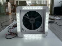 Ventilateur de toit/lucarne électrique 12V LED TONGFA 400-400mm pour camping-car, caravane, autocaravane, camping-car, boîte, fenêtre relevable