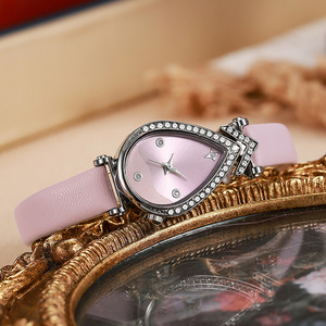 Nuevo reloj de pulsera para mujer, venta al por mayor, correa fina, reloj de cuarzo, reloj de nicho personalizado con diseño de gota de agua - Product Image 6
