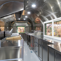 Food Truck avec Cuisine Complète, Friteuse, Cuiseurs Vapeur, Remorque Mobile pour Boissons, Chariot Bar à Cocktails à Vendre