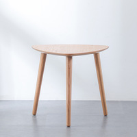 Table basse moderne simple en bois massif écologique, style japonais, pour petit appartement, salon, chambre, table d'angle en chêne