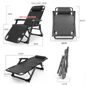 Lit pliant à double usage pour la maison Lit de <span class=keywords><strong>camping</strong></span> en plein air portable à hauteur réglable et <span class=keywords><strong>ultra</strong></span> légère <span class=keywords><strong>Chaise</strong></span> <span class=keywords><strong>longue</strong></span> pour s'asseoir et dormir - Product Image 1