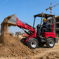 E04 Mini Electric Loader 400KG Beban Terukur 1400cm Tinggi Pengosongan 1120kg Berat