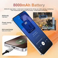 Téléphone portable X9S Pro 5G 16 Go + 1 To, écran LCD HD 7,3 pouces 144 Hz, batterie 8000 mAh, processeur Deca Core, Android 15, appareil photo 108 MP, OTG, double SIM, version globale