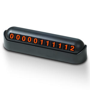 Perlengkapan mobil dekorasi sementara parkir ponsel bergerak plat nomor mobil kit Interior pelat nomor plastik - Product Image 1