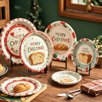 Assiettes en papier rectangulaires fantaisie de haute qualité et en matières premières neuves, concevez vos propres plats en papier pour les fêtes