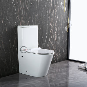 Juego de Inodoro de Cerámica de Dos Piezas con Sifón en P, Estilo Moderno, Estándar Europeo 2026, Último Modelo - Product Image 5