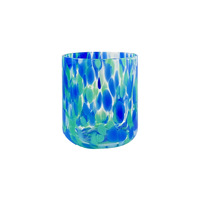 Vente en gros de pots à bougies cylindriques en verre de luxe 10oz/8oz pour la décoration de la maison, avec couvercle, boîte, impression sérigraphique 1 couleur, imprimé léopard