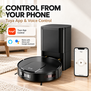 Robot Aspirador y Fregador Autovaciable en Oferta, 3500Pa de Succión Potente, Control por Voz y App WiFi, Recolección Automática de Polvo, Venta al por Mayor OEM ODM - Product Image 3