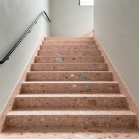 Dalles de pierre artificielle en résine polyester, agglomérat de pierres mélangées, dalles polies découpables pour marches d'escalier et rebords de fenêtre