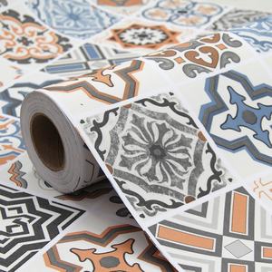 Alfombrillas de PVC Impresas Personalizadas al por Mayor, Estilo Marroquí, Adhesivos de Pared Autoadhesivos DIY, Decoración de Pared, Adhesivos para Renovación del Hogar - Product Image 3