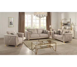 Canapé d'angle Chesterfield en tissu de luxe léger, style turc, avec décoration dorée, <span class=keywords><strong>le</strong></span> plus vendu en gros GSC54 - Product Image 4