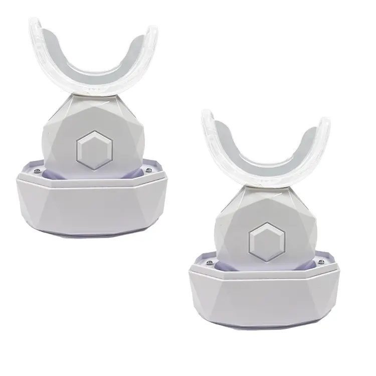 Kit de blanqueamiento dental recargable portátil inalámbrico con luz Led y geles para el hogar